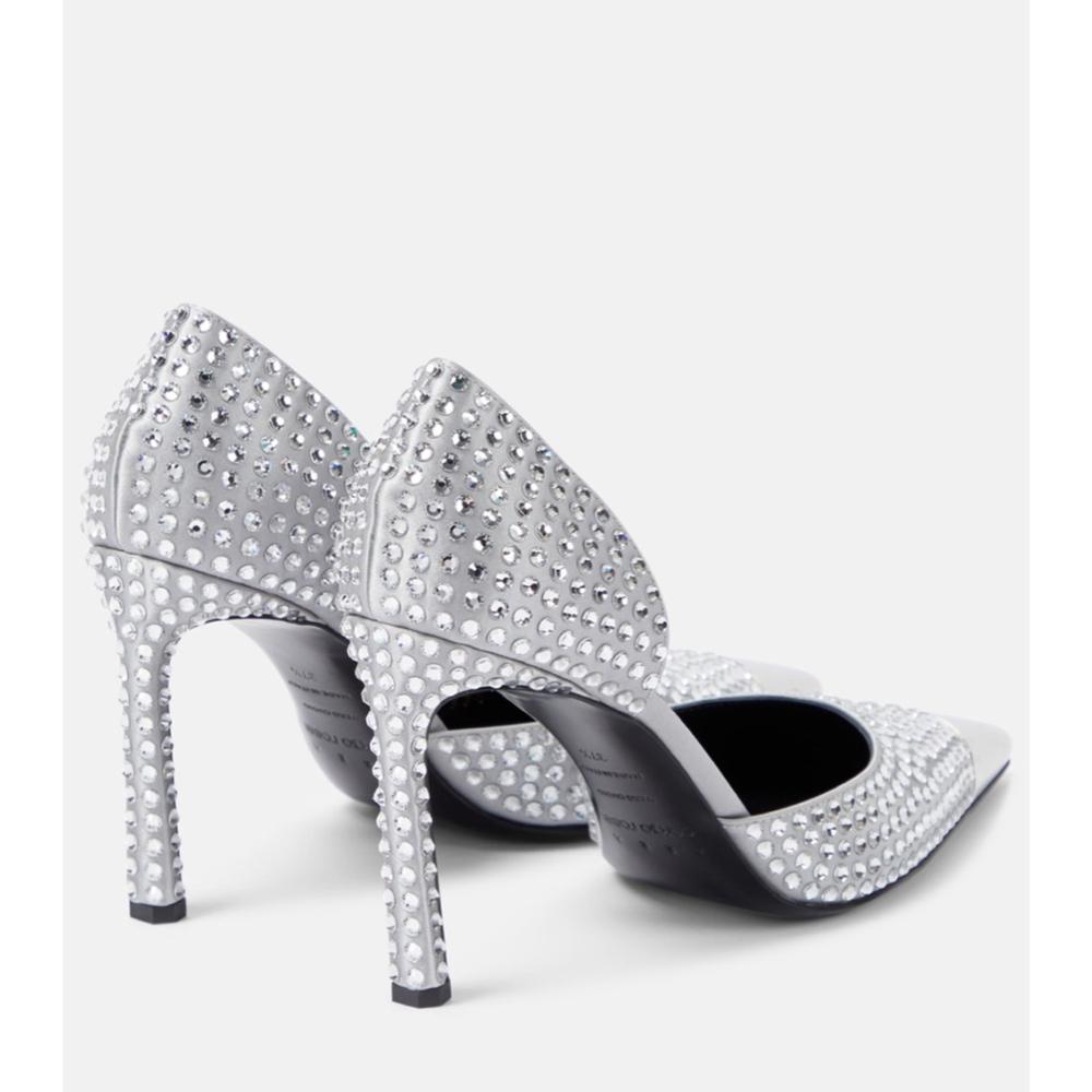 NWT Authentic - Sergio Rossi 
x Area 95mm rhinestone pumps size 39EU - Picture 12 of 13